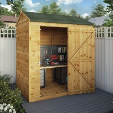 Mercia 6x4 Mercia Shiplap Reverse Apex Shed - Windowless