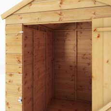 6z4 Mercia Shiplap Apex & Reverse Apex Shed - Windowless - isolated front view