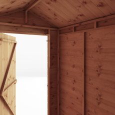 6z4 Mercia Shiplap Apex & Reverse Apex Shed - Windowless - isolated internal view
