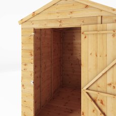 7x5 Mercia Shiplap Apex & Reverse Apex Windowless Apex Shed - Windowless - isolated door view