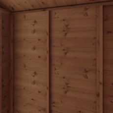 7x5 Mercia Shiplap Apex & Reverse Apex Windowless Apex Shed - Windowless - isolated wall view