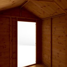 8x6 Mercia Shiplap Apex & Reverse Apex Shed - Windowless - internal view