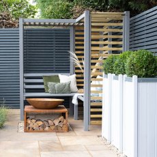 Forest Firenze Corner Garden Arbour Seat - painted insitu