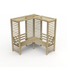 Forest Firenze Corner Garden Arbour Seat - rendered image