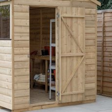 8x6 Forest Shiplap Potting Shed - Pressure Treated - door