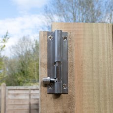 8x6 Forest Shiplap Potting Shed - Pressure Treated - door padbolt