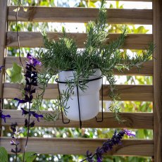 Forest Slatted Tall Wall Planter 1 Shelf - close up of shelf