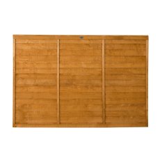 4ft High Forest Straight Edge Lap Panel - isolated front view