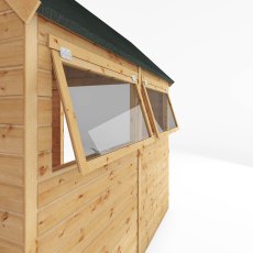 8x8 Mercia Premium Shiplap T&G Dutch Barn Shed - External View of Windows