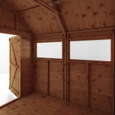 8x8 Mercia Premium Shiplap T&G Dutch Barn Shed - Internal View of Windows