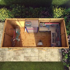 12x6 Mercia Premium Shiplap T&G Pent Shed - Overhead View