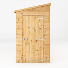 8x4 Mercia Premium Shiplap Pent Shed - isolated front view