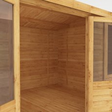 4mx3m Mercia Home Office Log Cabin (28mm To 44mm Logs) - isolated internal view