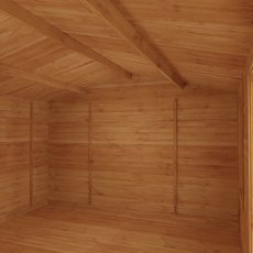 5m X 4m Mercia Home Office Elite Log Cabin (34mm To 44mm Logs) - internal back view