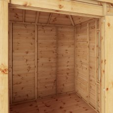 8x6 Mercia Clover Summerhouse - isolated internal view