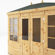 8x6 Mercia Clover Summerhouse - isolated front view