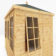 8x6 Mercia Clover Summerhouse - isolated window view