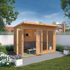 10 x 6 (2.47m x 2.33m) Mercia Maine Summerhouse - In Situ, Doors Open