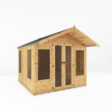 8x8 Mercia Premium Sussex Summerhouse - isolated angle view