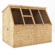 8x6 Mercia Wooden Potting Shed - isolated with door closed