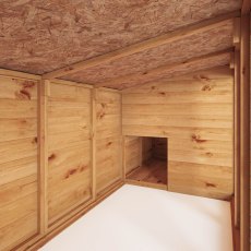 12 x 4 Mercia Shiplap Berkshire Dog Kennel & Run - isolated run view