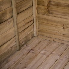 6x6 Forest Oakley Summerhouse with Veranda - Pressure Treated - boarded floor