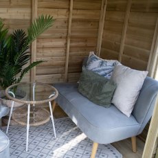 7 x 5 Forest Oakley Summerhouse - Pressure Treated - Interior View