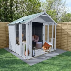 7 x 7 Forest Oakley Summerhouse - Pressure Treated - In Situ, Painted