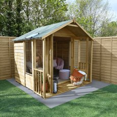 7 x 7 Forest Oakley Summerhouse - Pressure Treated - In Situ, Unpainted