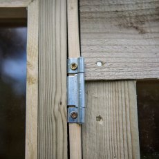 8 x 8 Forest Oakley Summerhouse with Verandah - Pressure Treated - Hinges