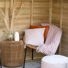 8x12 Forest Oakley Summerhouse with Verandah - Pressure Treated - Interior View