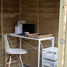 7x5 Forest Oakley Pent Summerhouse - Pressure Treated - Interior View