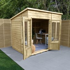 8 x 6  Forest Oakley Pent  Summerhouse - Pressure Treated -In Situ, Unpainted