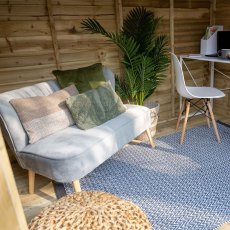 8 x 6  Forest Oakley Pent  Summerhouse - Pressure Treated - Interior View