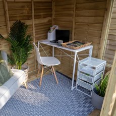 Forest Oakley Pent Summerhouse - Pressure Treated - Interior View