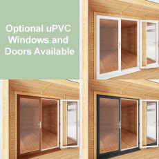 The Mercia Edwinstowe Insulated Garden Room 3m x 4m - uPVC