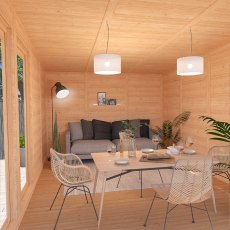 The Mercia Edwinstowe Insulated Garden Room 3m x 4m - use for dining and relaxing