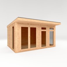 The Mercia Edwinstowe Insulated Garden Room 4m x 3m - isolated angle view
