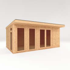 The Mercia Edwinstowe Insulated Garden Room 5m x 3m - isolated angle view