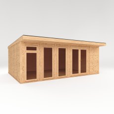The Mercia Edwinstowe Insulated Garden Room 6m x 4m - isolated angle view