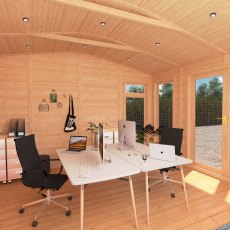 The Mercia Rufford Premium Insulated Garden Room 4m x 3m - internal views