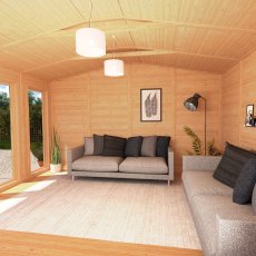 The Mercia Rufford Premium Insulated Garden Room 4m x 3m - internal view