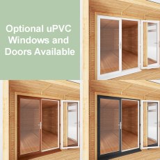3m x 4m Mercia Creswell Insulated Garden Room with Veranda - uPVC