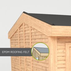 The Mercia Creswell Premium Insulated Garden Room 3m x 4m - felt