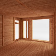 The Mercia Creswell Premium Insulated Garden Room 3m x 4m - internal view