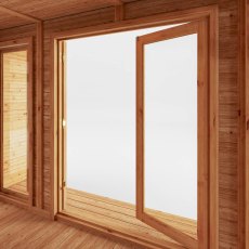 The Mercia Creswell Premium Insulated Garden Room 3m x 4m - doors