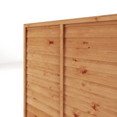 6ft High Mercia Superlap Fencing Panel Packs - Pressure Treated - isolated side angle