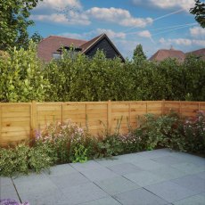 4ft High Mercia Superlap Fencing Panel Packs - Pressure Treated - insitu