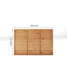 4ft High Mercia Superlap Fencing Panel Packs - Pressure Treated -  Dimensions