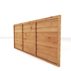 3ft High Mercia Superlap Fencing Panel Packs - Pressure Treated - isolated side view